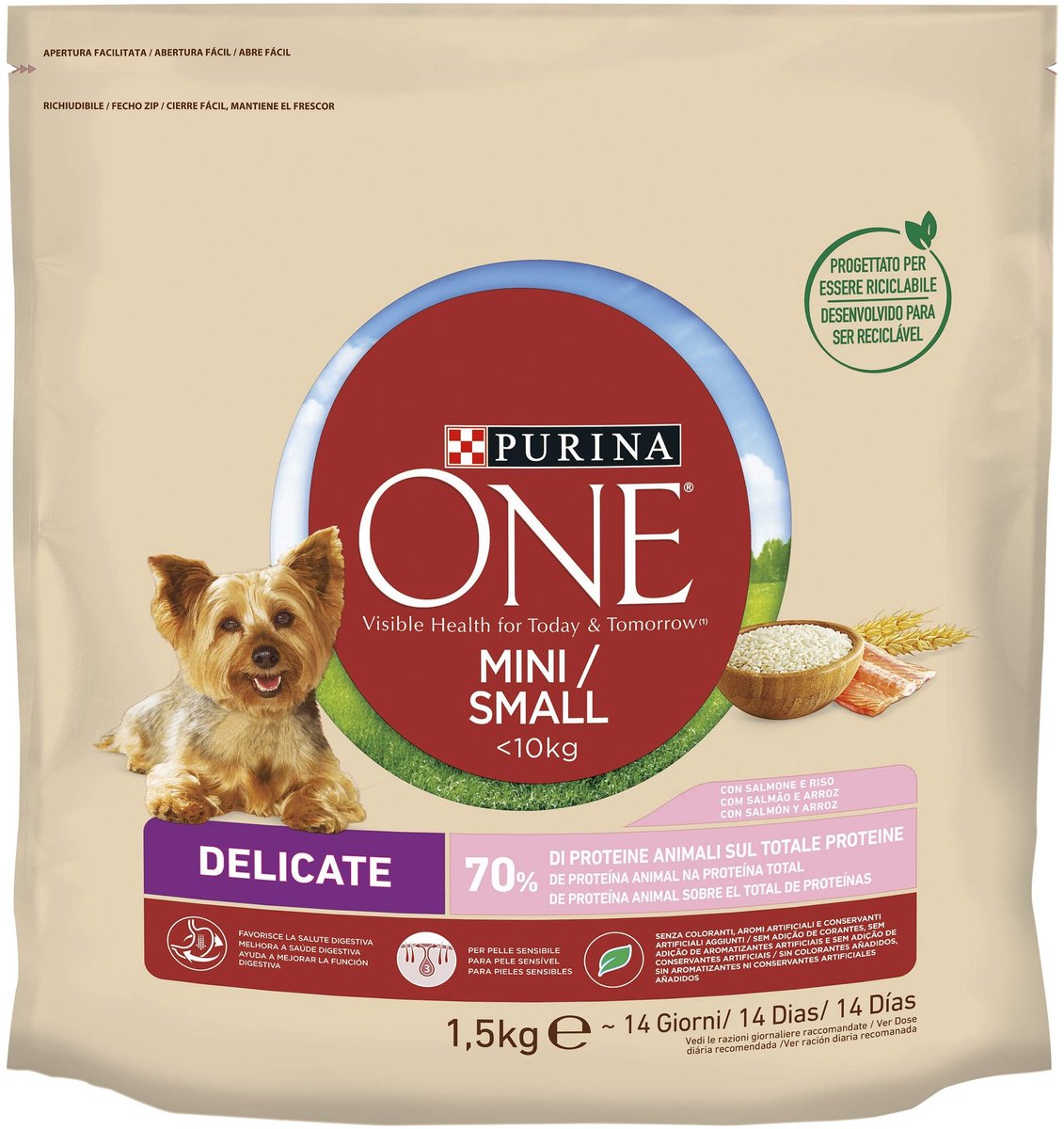 Solidchoice - Mini Droogvoer voor Volwassen Honden met Zalm en Rijst