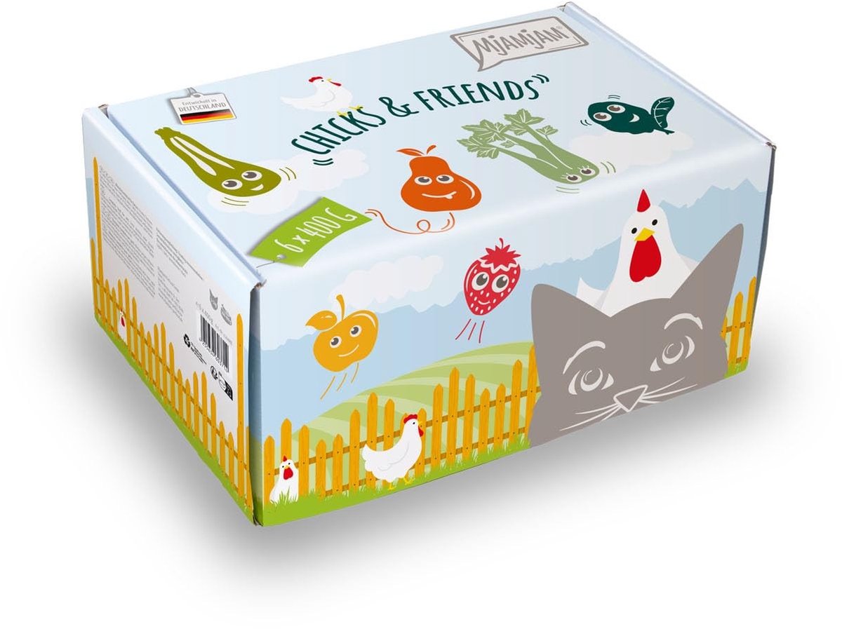 Solidchoice - Premium Natvoer voor Katten met Vlees, 6 x 400g