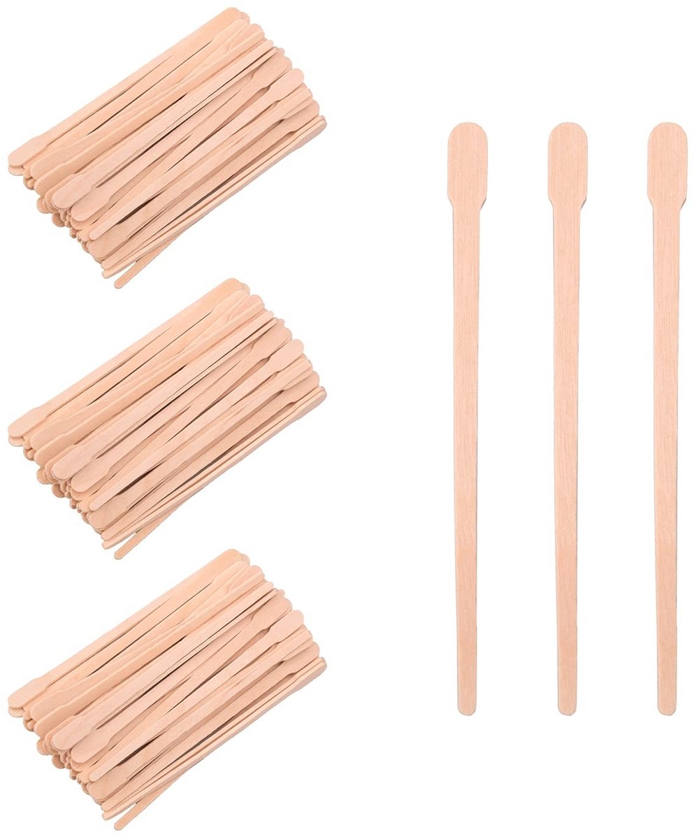 Solidchoice - Set van 200 Houten Wax Applicator Sticks