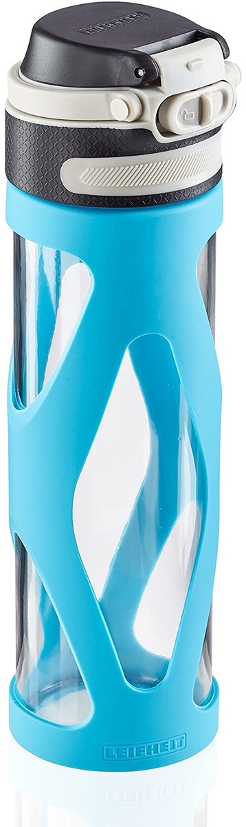 Solidchoice - Glazen Drinkfles 600 ml met Fruitfilter en Eenvoudige Openknop