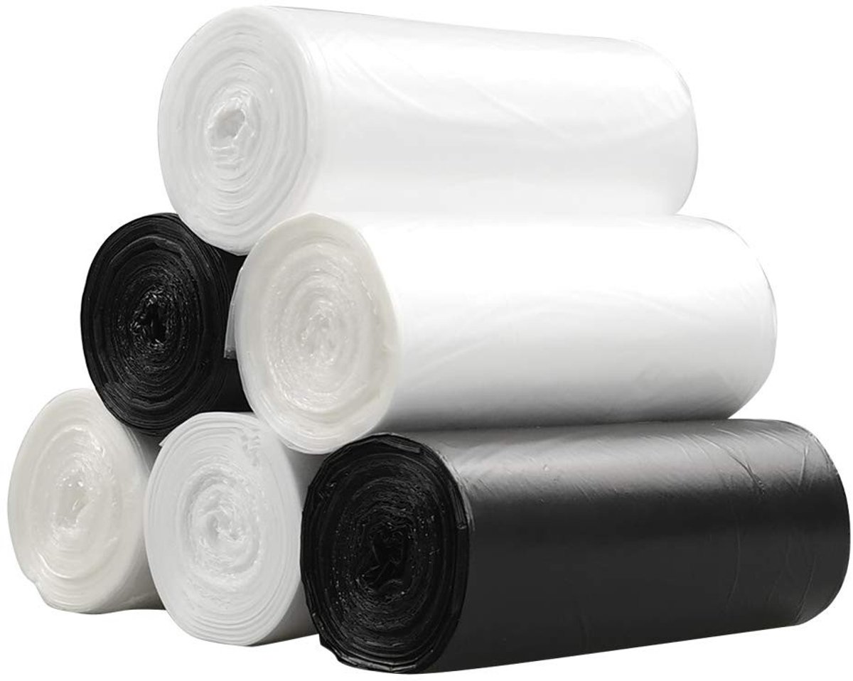 Solidchoice - Witte Vuilniszakken 10L - 105 Stuks