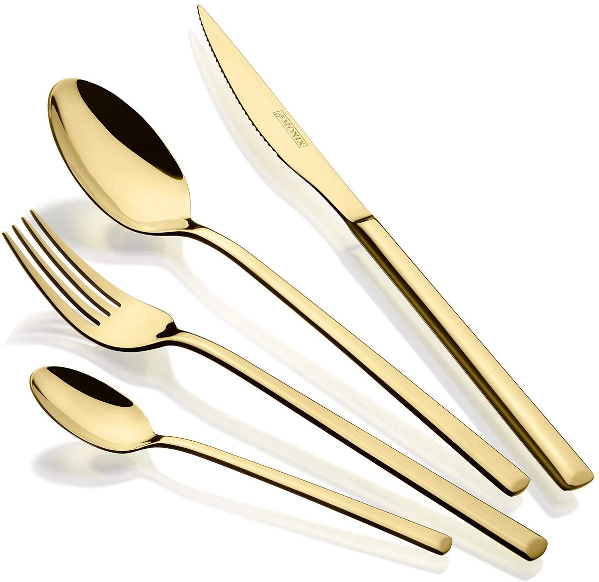 Solidchoice - 24-delig Bestekset in Modern Goud Design