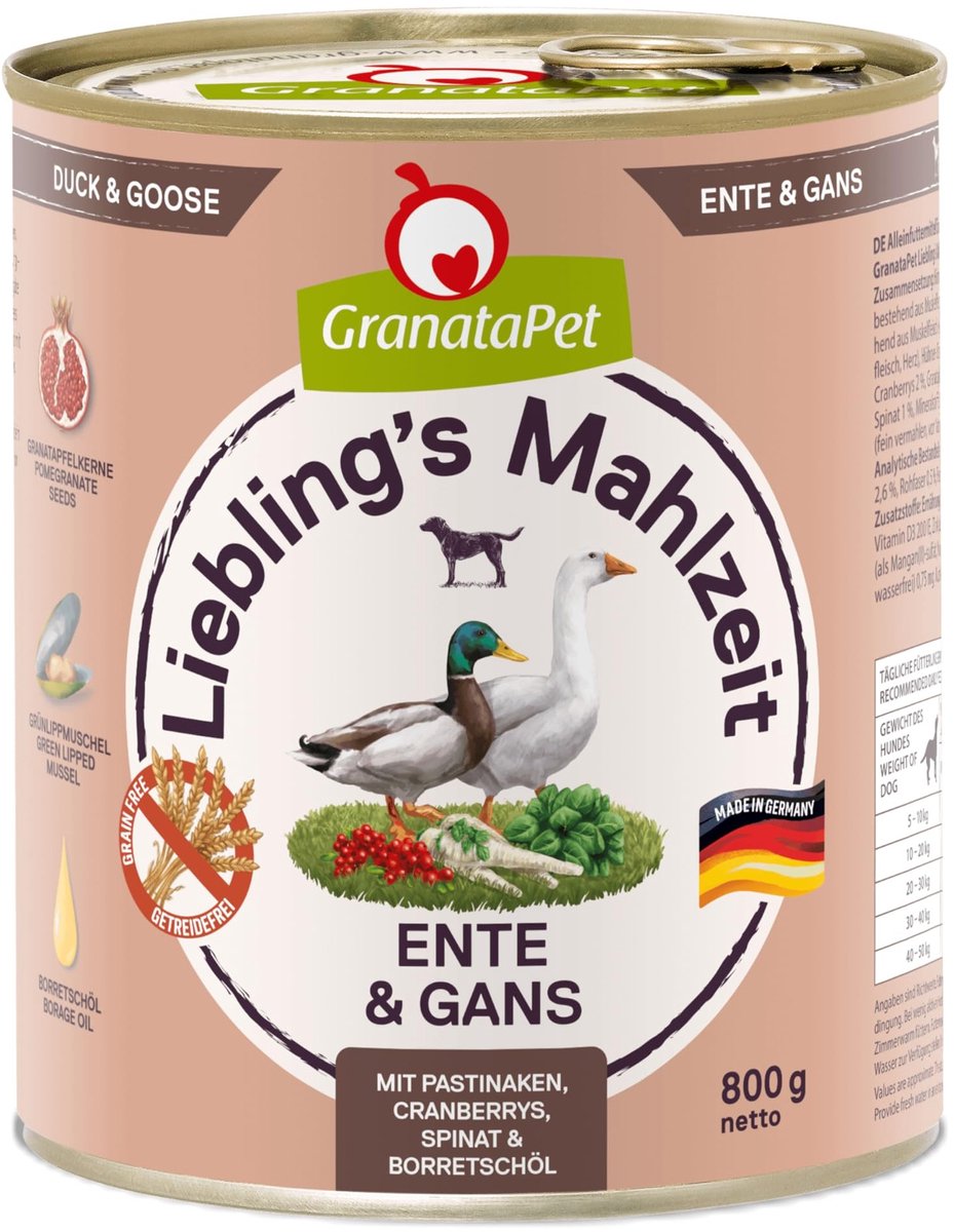 Solidchoice - Natvoer voor Honden met Eend en Gans 6 x 800 g