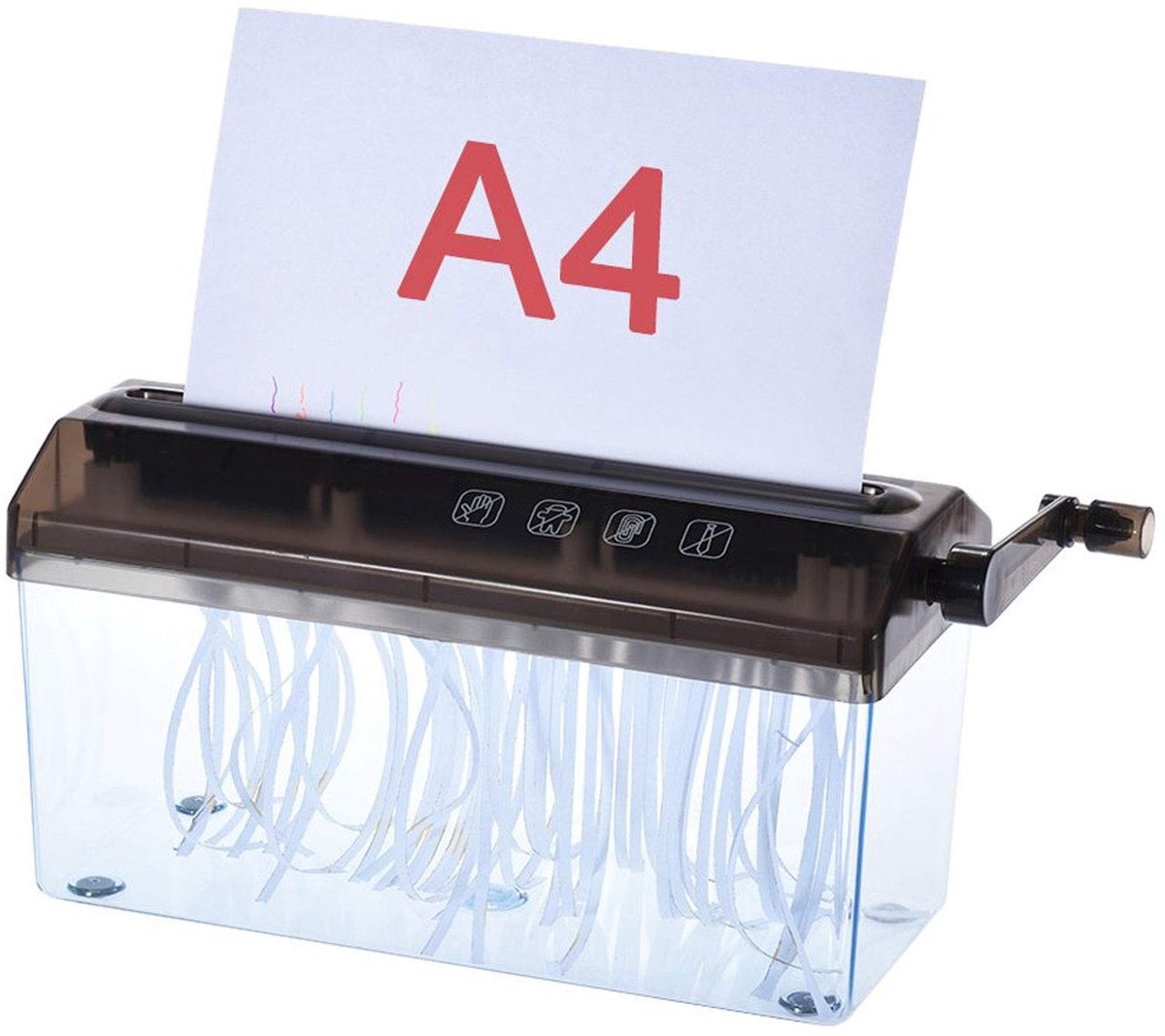 Solidchoice - Handmatige Paperversnipperaar voor Thuis en Kantoor