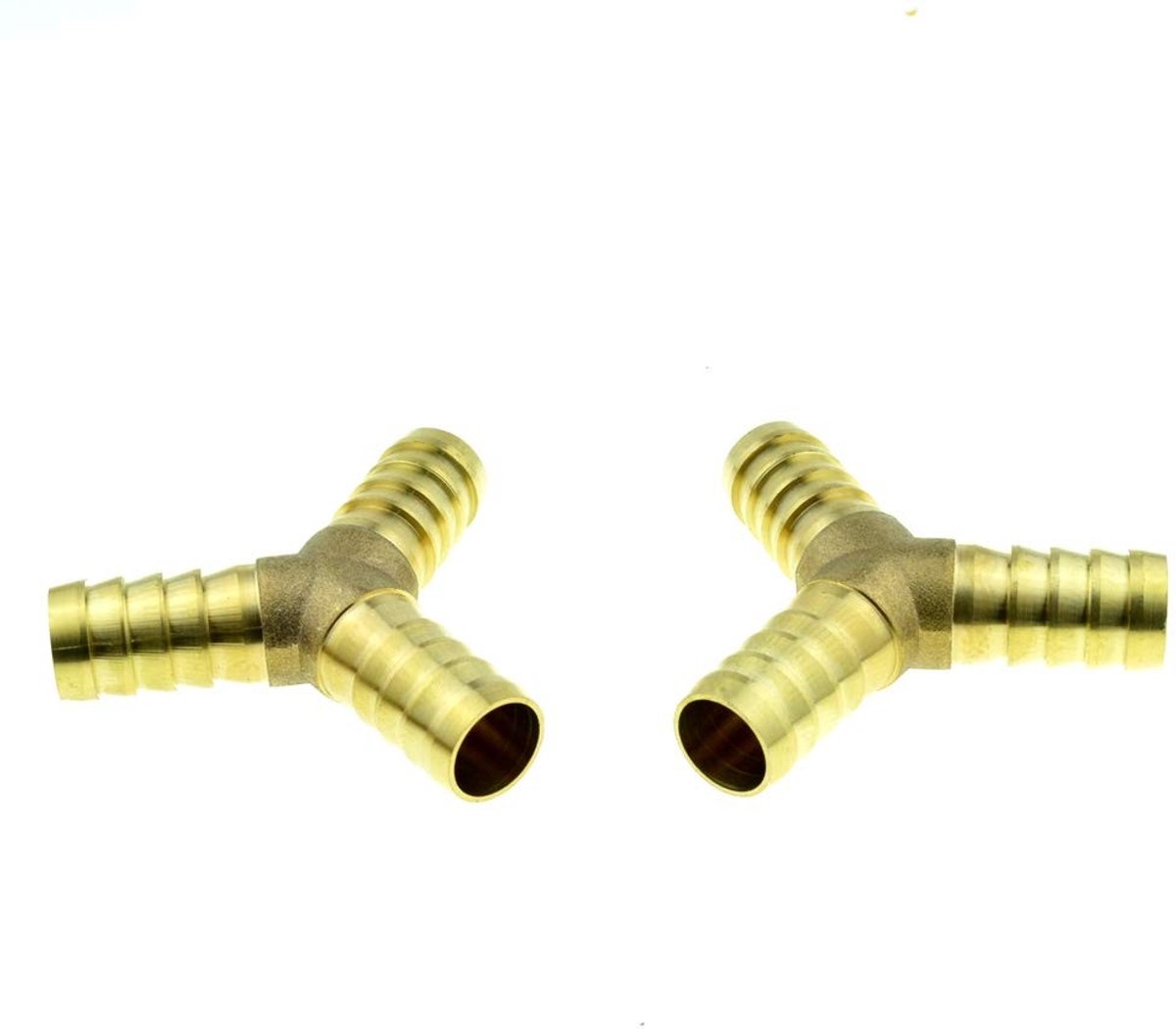 Solidchoice - 2 Stuks Messing 3-Weg Y-Vormige Slangconnector