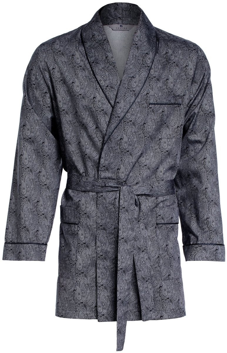 Solidchoice - Korte Heren Dressing Gown van 100% Katoen