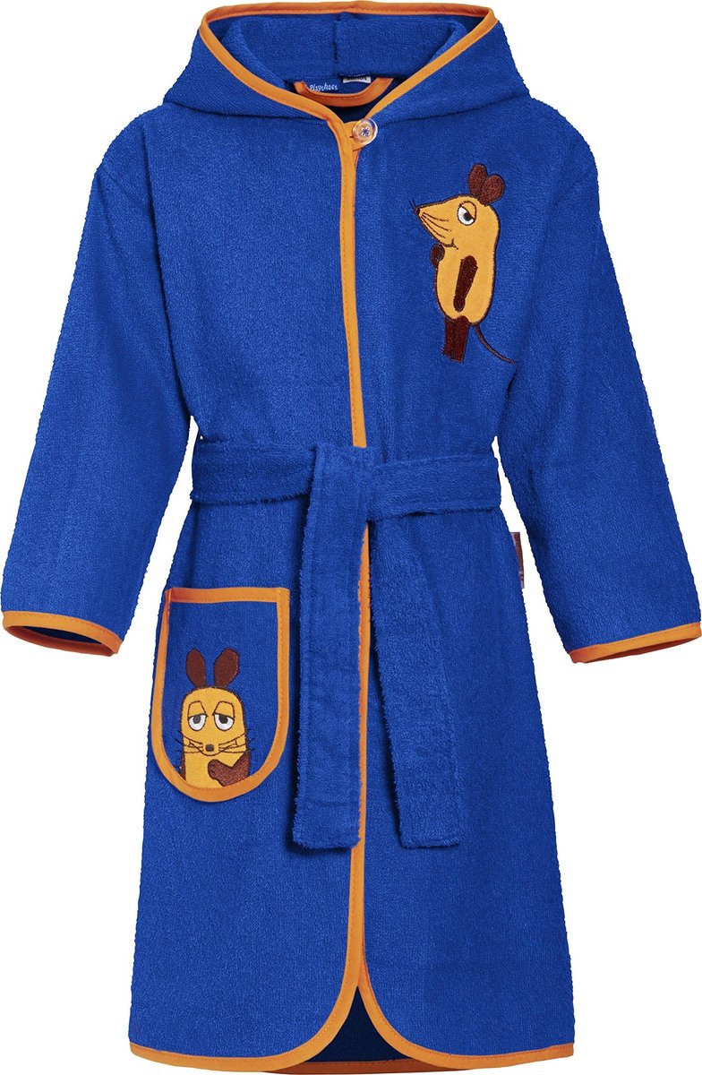 Solidchoice - Fluffy Kinderbadjas van Katoen met Kap