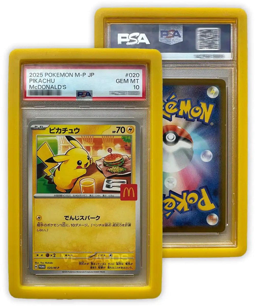 PSA Slab Guard - Siliconen Bumper voor PSA Graded Cards - Geel