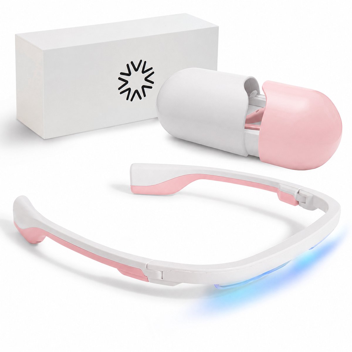 Bol.com AYOlite lichttherapiebril - Vergelijkbaar met de krachtigste daglichtlampen - 470 nm blauw-turquoise licht - 250 µW/cm² ... aanbieding