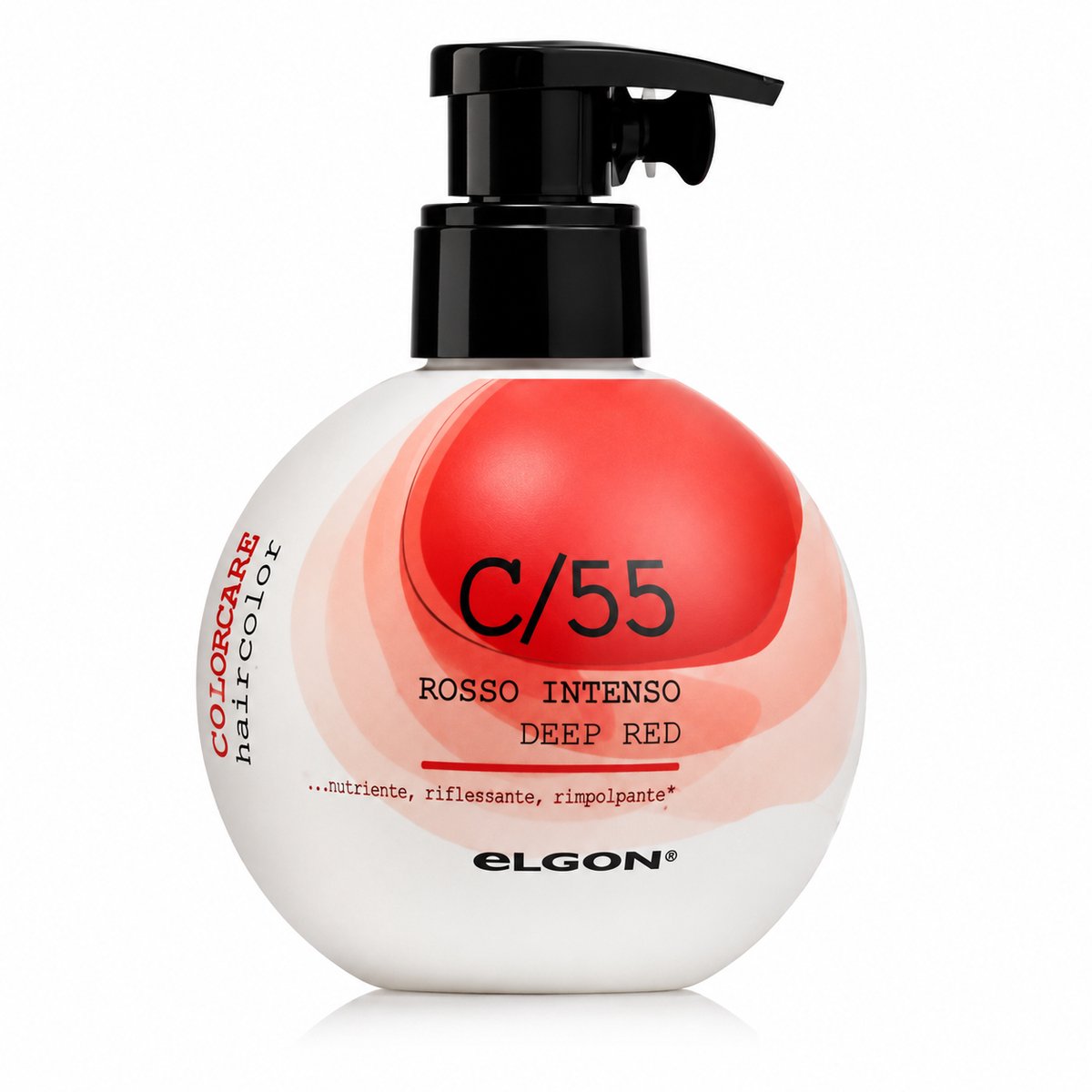 Elgon ICare C/55 Deep Red 200ml - Maat 200 ml - Matu Kleurconditioner - Medium Intensiteit - Zonder Ammoniak - Tot 5-6 Wasbeurten Houdbaar - Met Citrusgeur - Voor Geverfd En Natuurlijk Haar