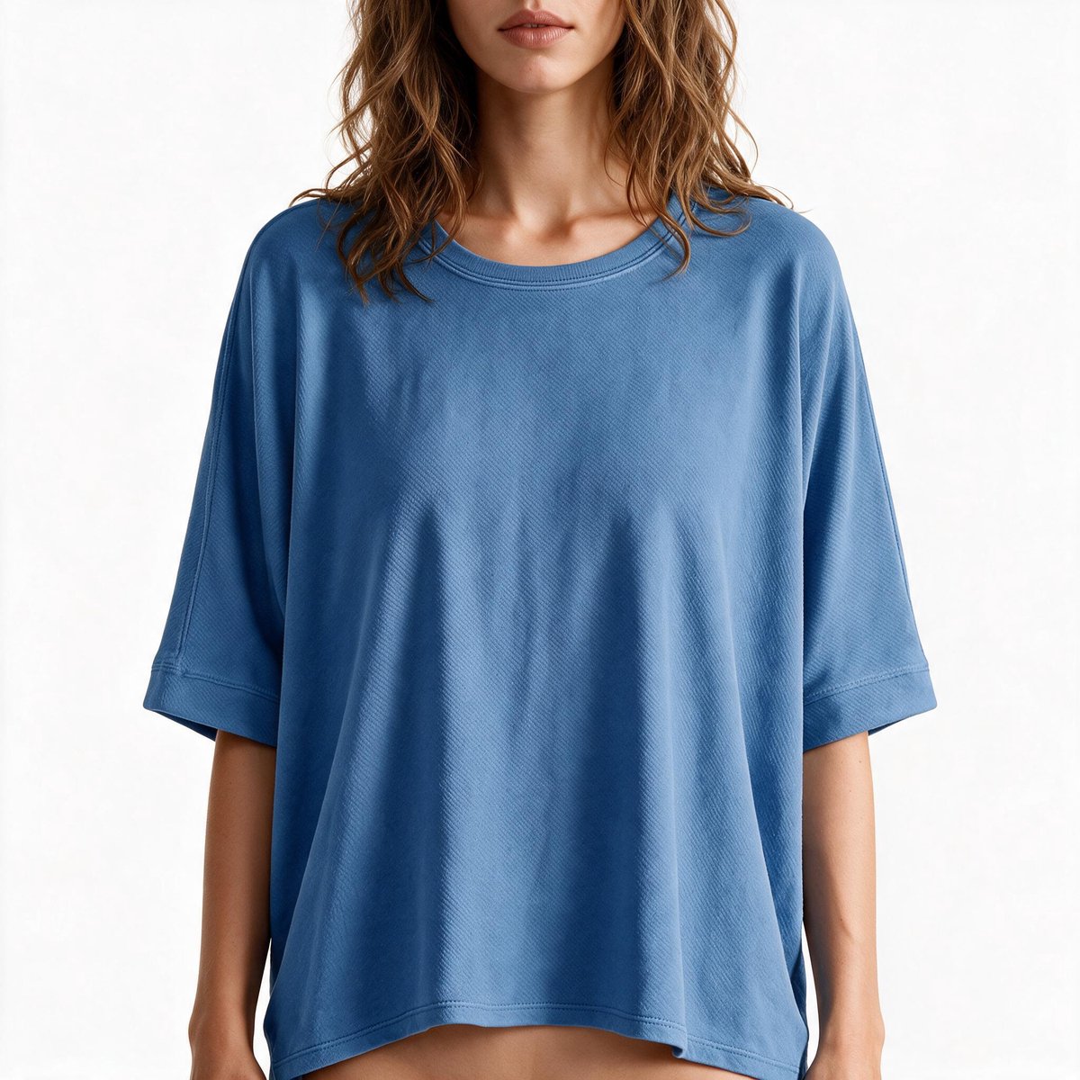 Imily Bela Dames Oversized Croptop met Halflange Mouwen