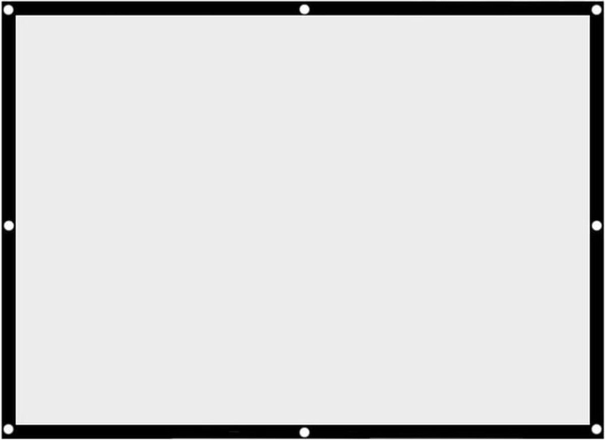 Opvouwbaar projectiescherm - 100 inch - Kreukvrij - Outdoor entertainment - Camping - Films kijken - 4:3 formaat (250 cm)