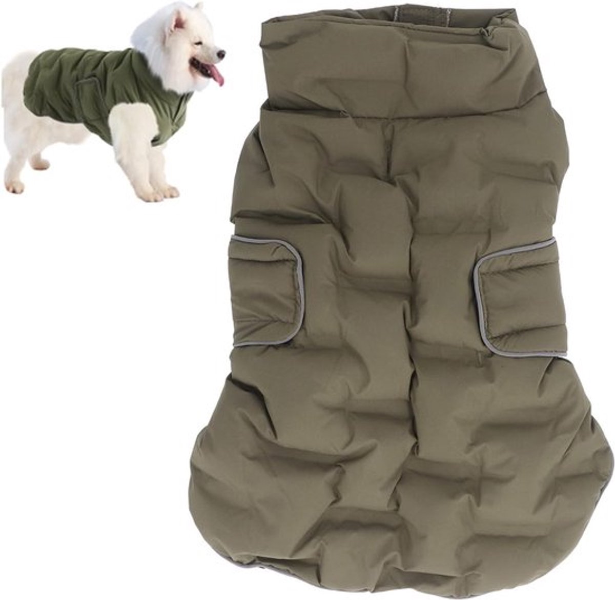 Warme Hondenjassen voor Koud Weer, Waterdichte Winterjas, Winddichte en Reflecterende Deken voor Honden, Ideaal voor Sneeuw en Kou