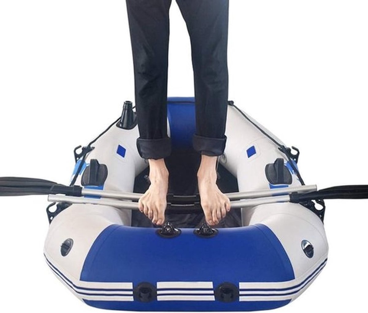 Peddel 2 Stuks - Telescopische Peddel - Afneembare Peddel - Lengte 126 cm - Legering/ABS - Geribbelde Messen - Bootpeddel
