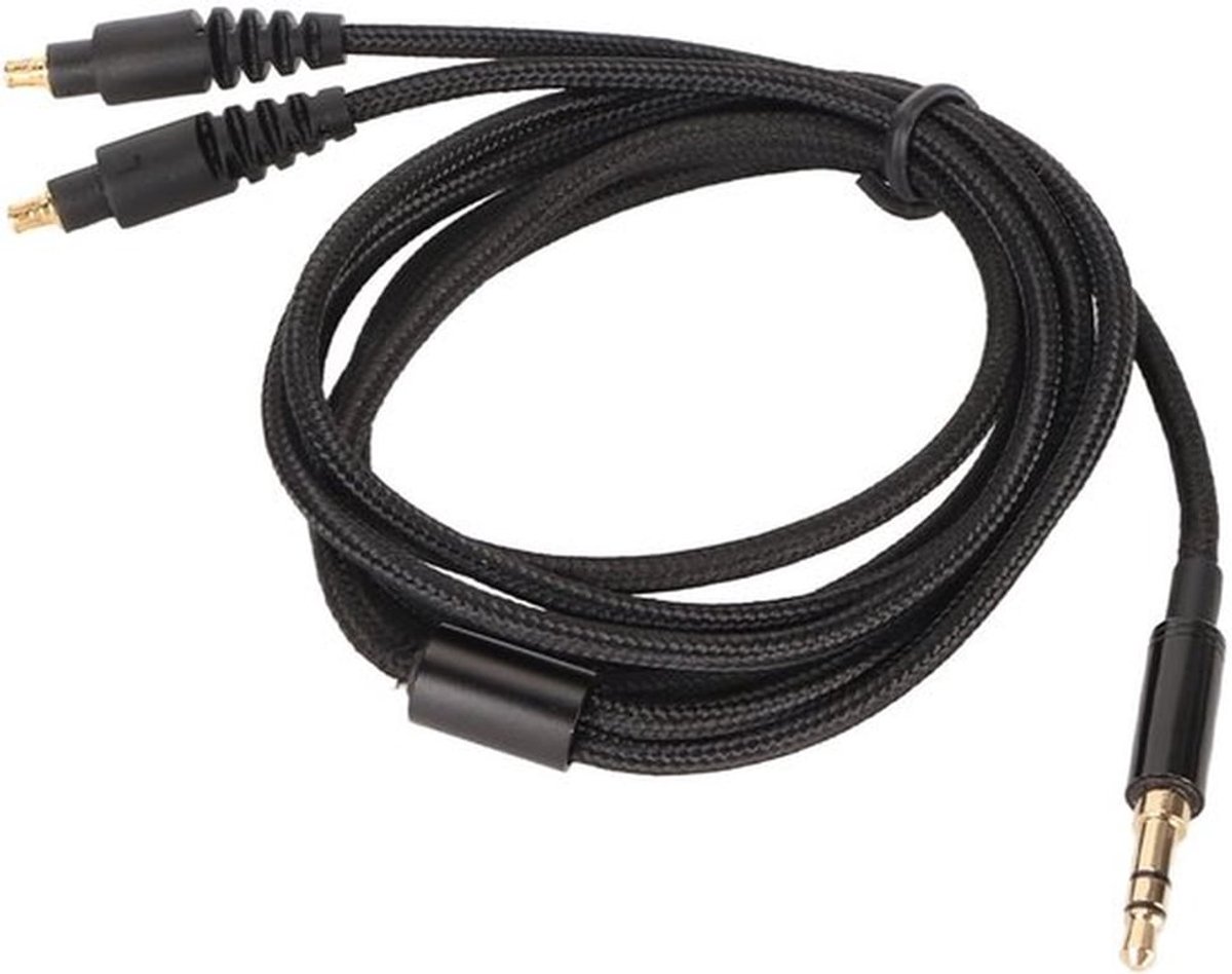 Audio-upgradekabel Vervangend - 3,9 ft/1,2 m - Vlechtdraad - Zuurstofvrij Koper - Compatibel met ATH-MSR7b/ATH-SR9/ATH-ESW990H - Verbeterde Geluidskwaliteit - Hoofdtelefoonkabel