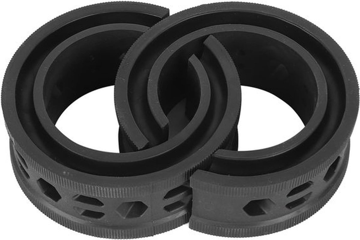 Veerbumperkussen 2 Stuks - Ruisonderdrukking - Anti-vibratie - Verbeterde Stabiliteit - Rubber - Afmetingen 14x14x5 cm - Schokdemper