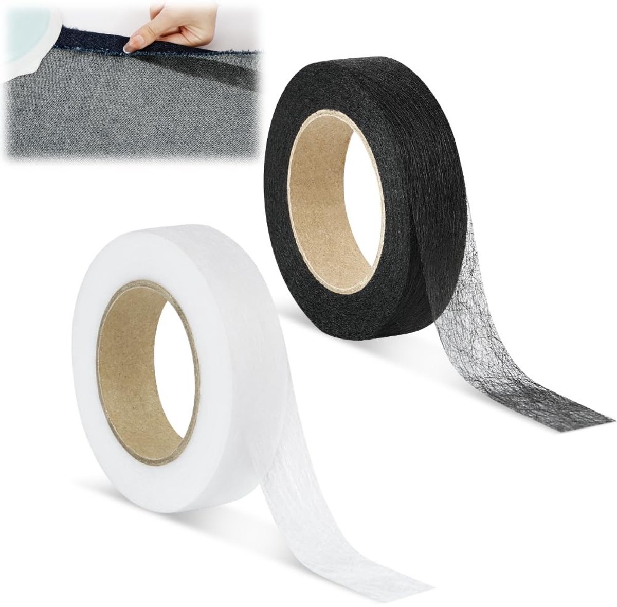 Strijkband - Wit - 30 m x 2 cm - Extra Sterke Strijklijm - Voor Kleding en Gordijnen