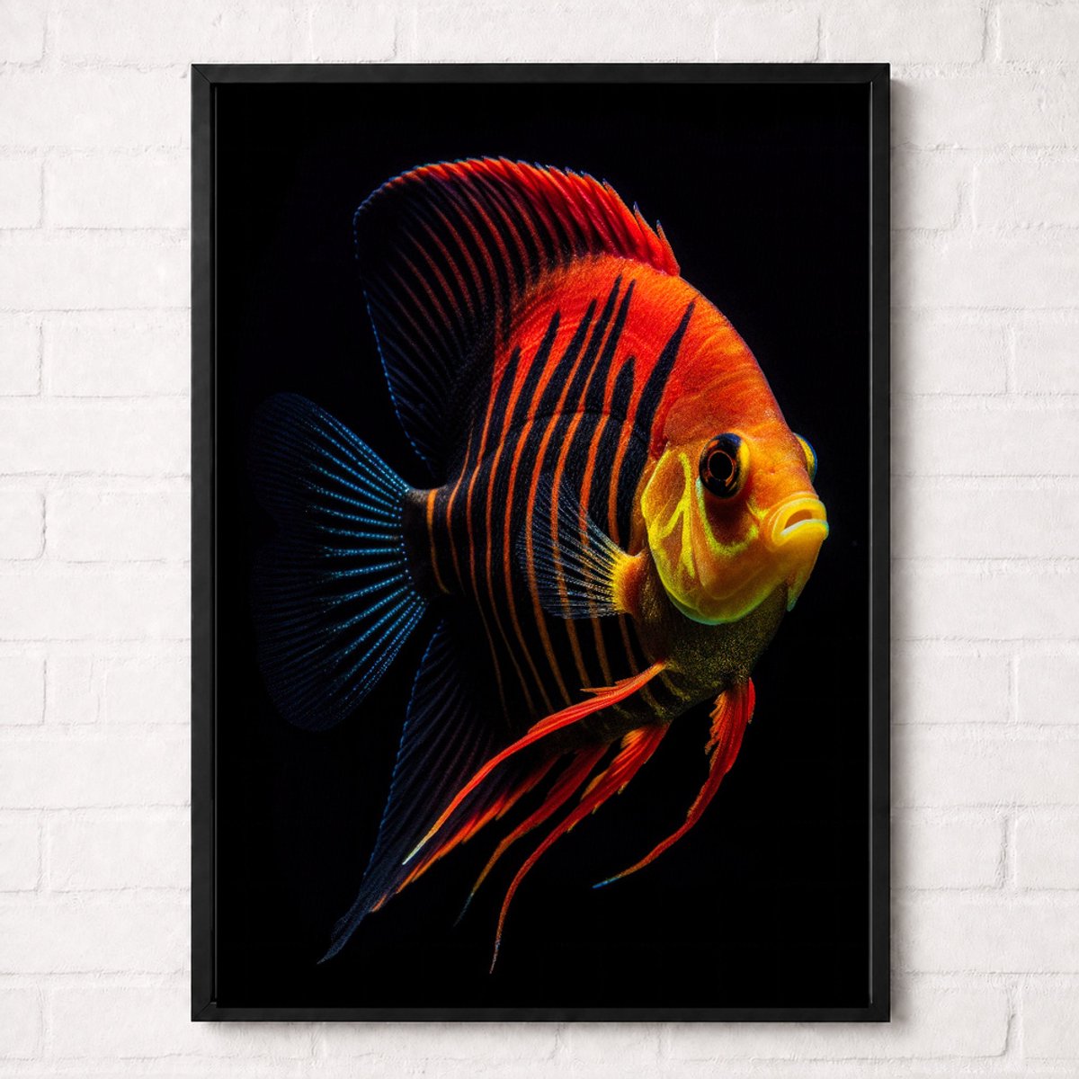 Rode Tropische Vis Poster - Onderwaterwereld Collectie - Dieren Posters - A2+ 43,2 x 61 cm