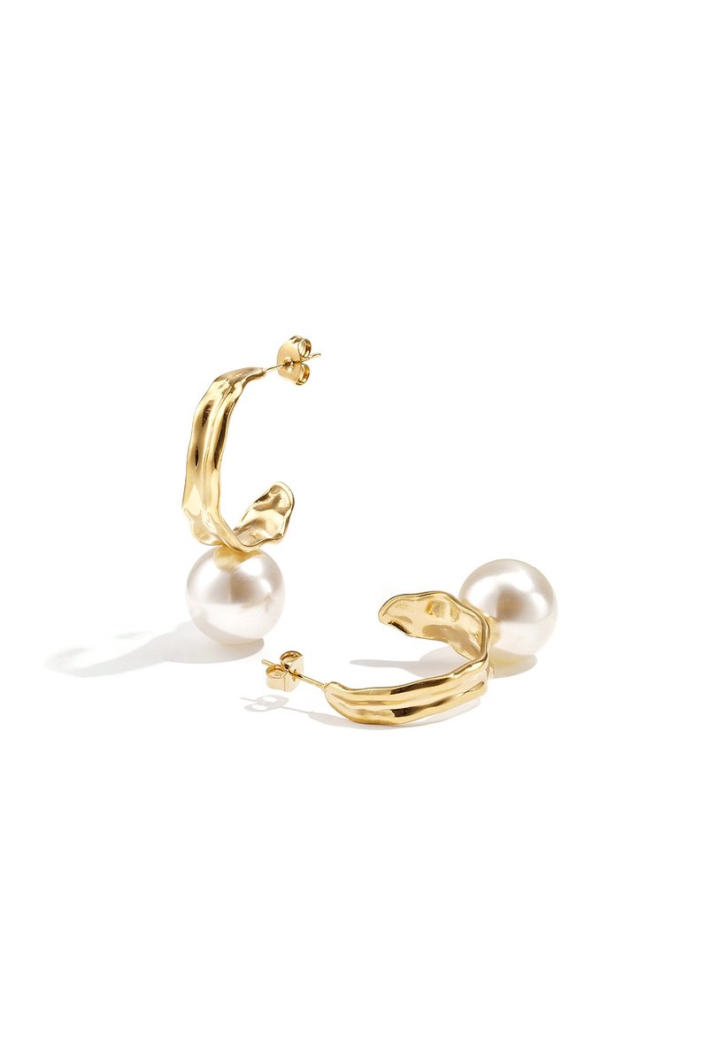 Kyra - Druppel Oorbellen - Goud - Stainless Steel - - Goud
