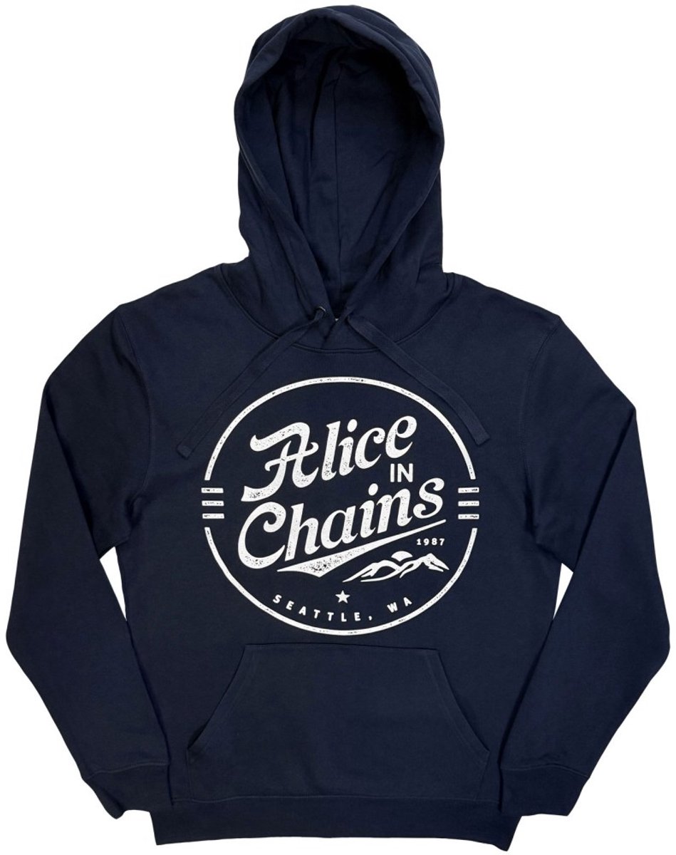 Alice In Chains - Circle Emblem Hoodie/trui - S - Blauw