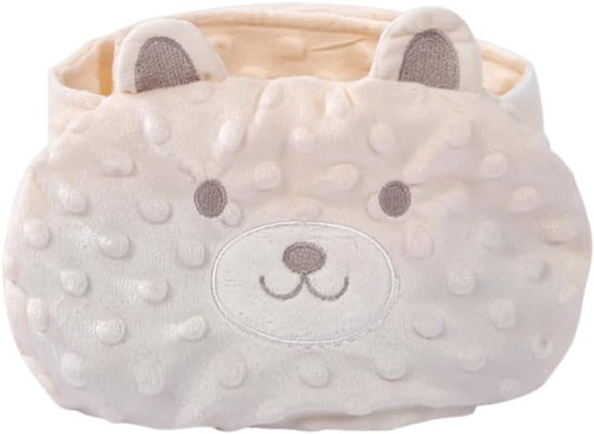 Kersenpit Warmteband voor Baby Koliek Verstelbare Buikriem Natuurlijke Warmte Navel Pasgeborene Buikpijn Beige Schattig Biggetje Ontwerp