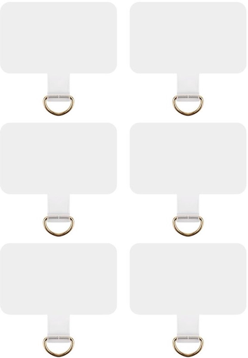 Telefoonlanyard Transparant - 6 Stuks - Multifunctioneel - Telefoonaccessoires - Telefoonbandconnector - Betrouwbaar Materiaal - Telefoonaccessoire