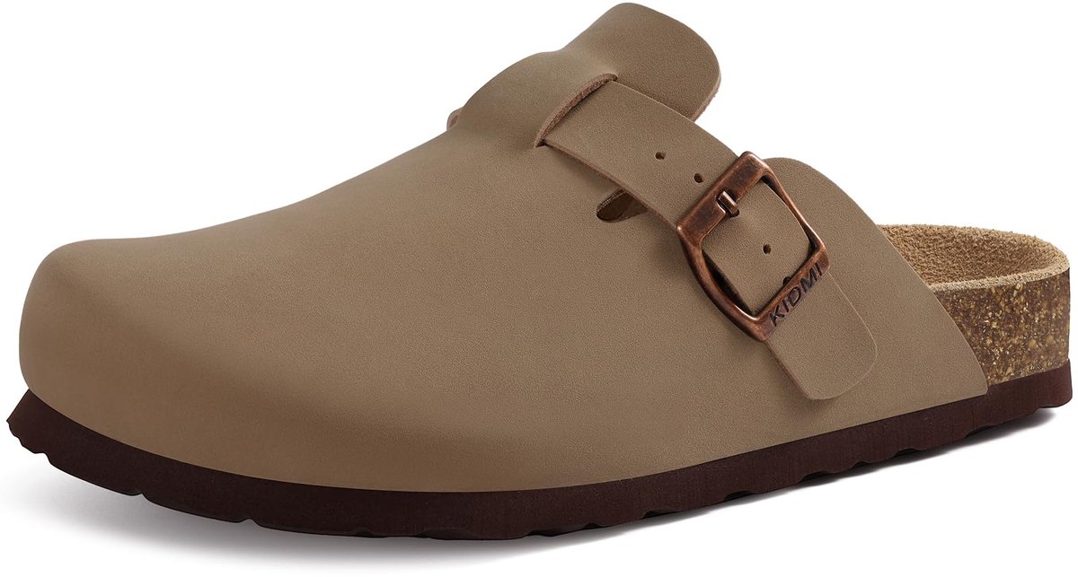 Homaxy - Unisex Clogs - PVC Look instappers -Comfort Slippers – Houten Clogs -Abrikooskleurig - 36 - Geschikt voor een voetlengte van 22.35cm