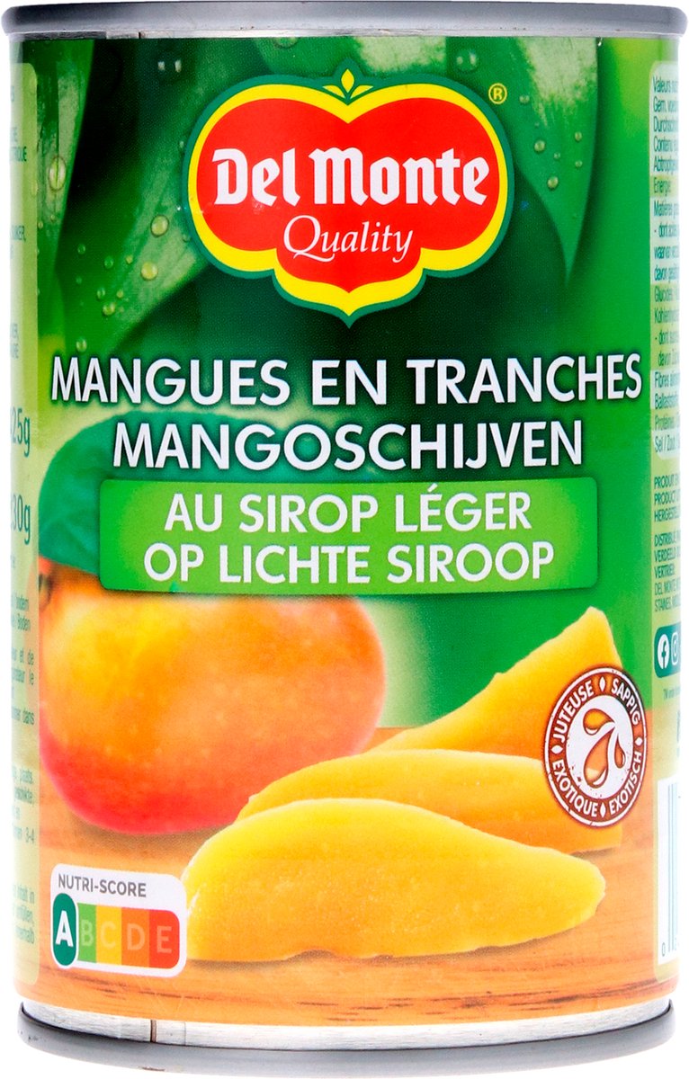 Del Monte Mango op Siroop - 6 x 425 gram - Mangoschijven in Blik - Voordeelverpakking