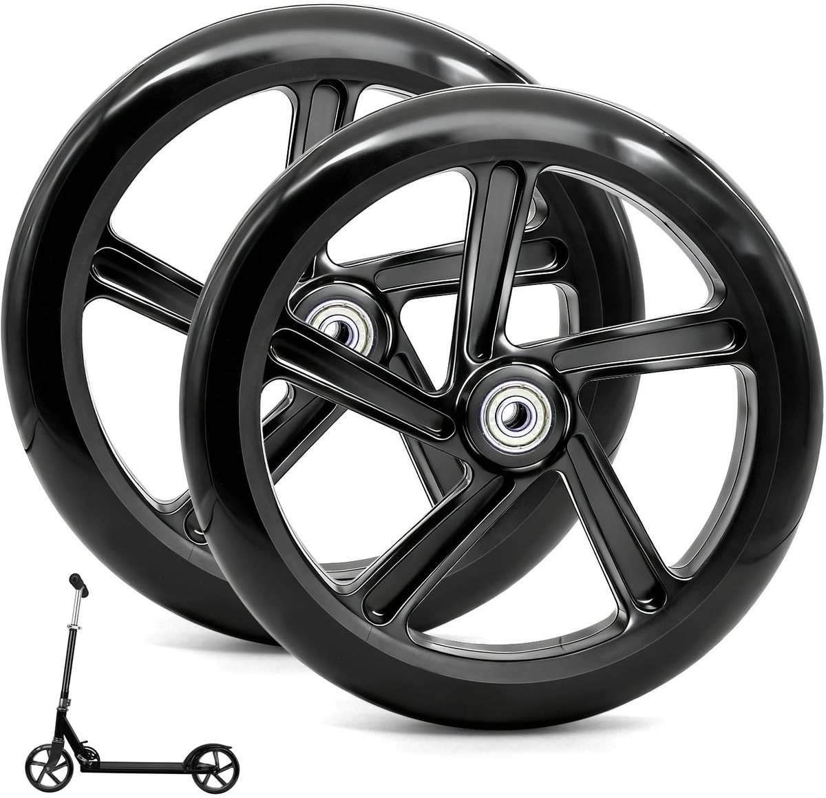 Solidchoice - 2 Stuks 200mm Scooter Wielen met ABEC-9 Lager