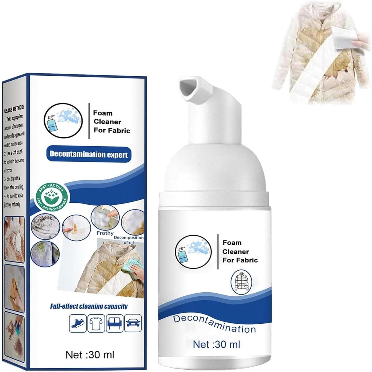 Solidchoice - Droge Schuimreiniger voor Kleding, 30 ml