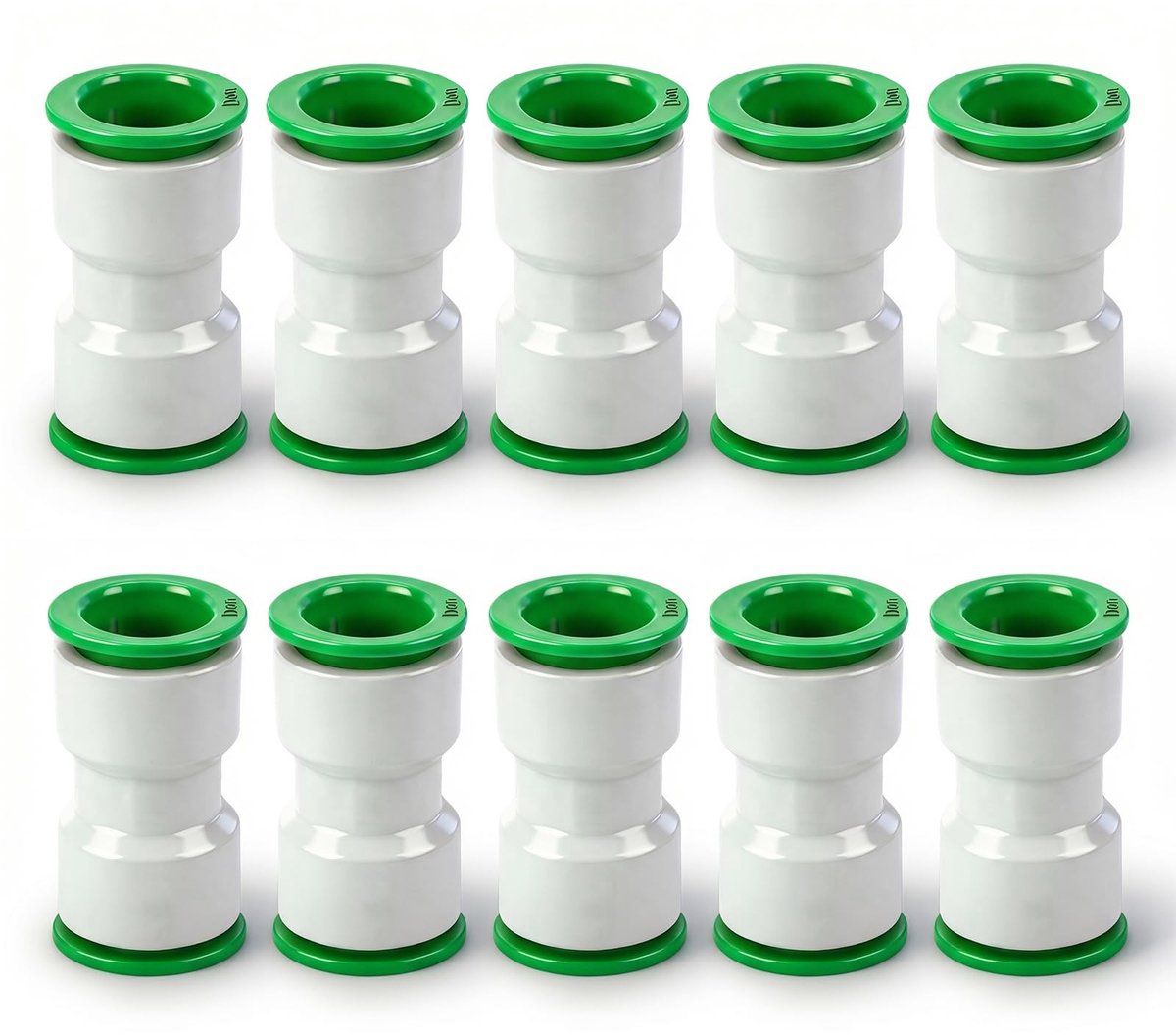 Solidchoice - Set van 10 Rechte Steekkoppelingen 20 mm voor Leidingwerk