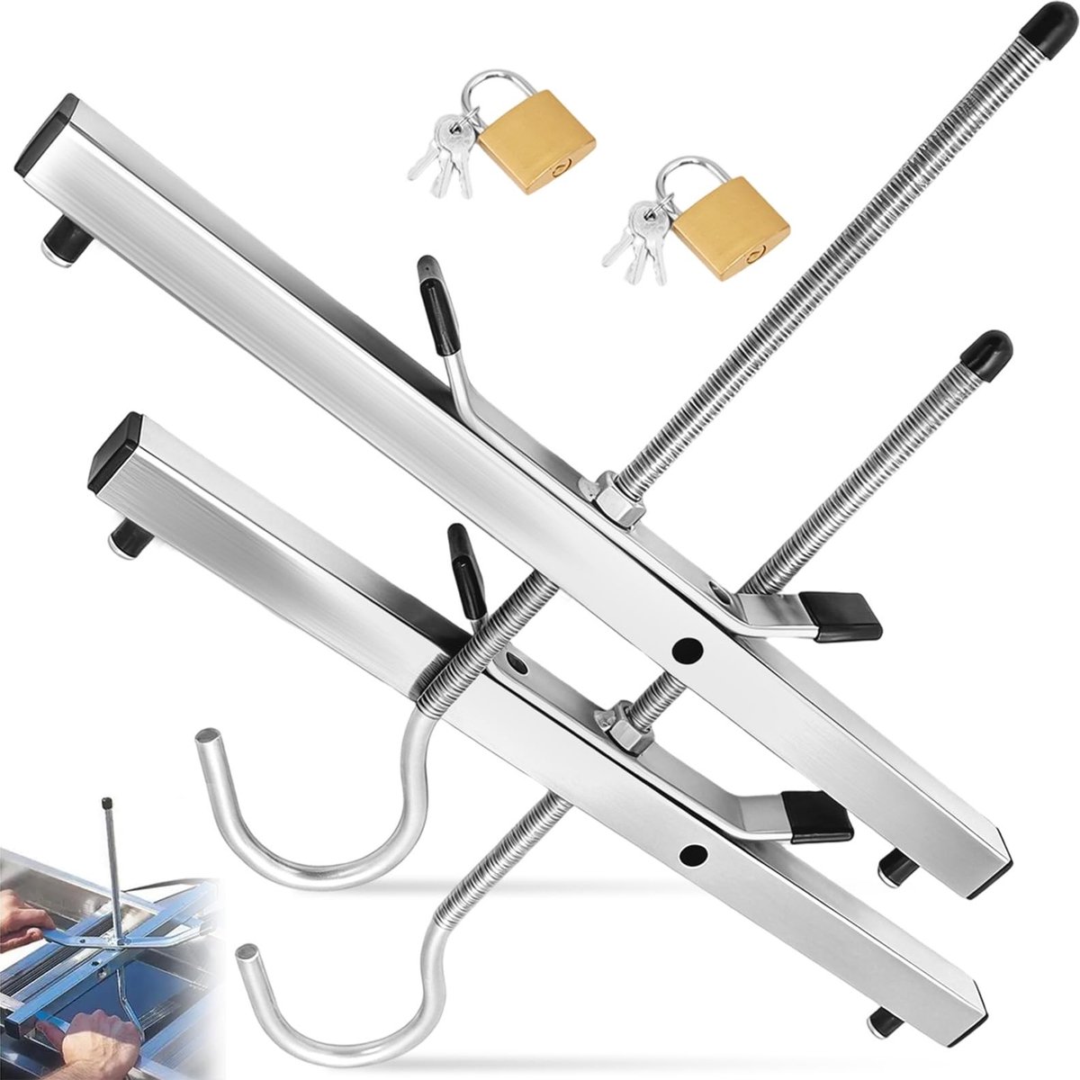 Solidchoice - Set van 2 Ladder Klemmen met Vergrendeling