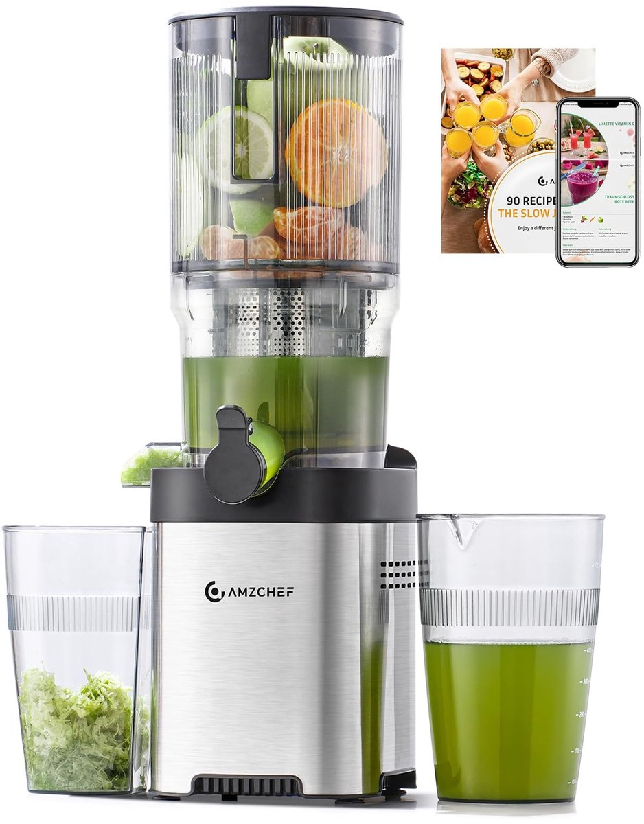 Solidchoice - Slow Juicer met 136mm Opening voor Eenvoudig Juicen