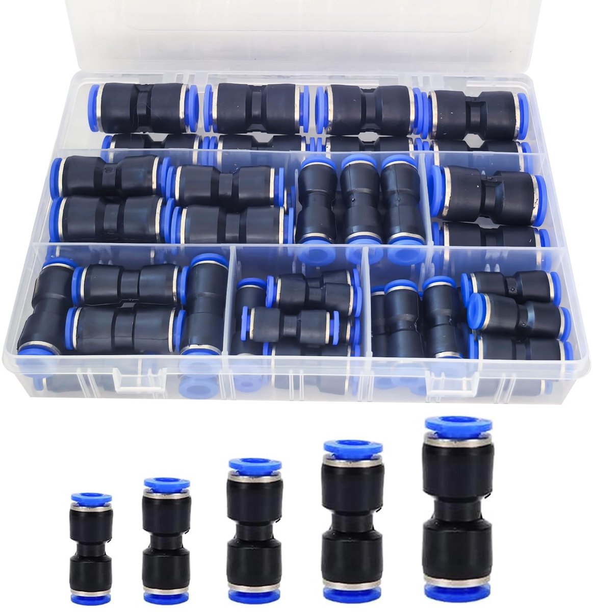 Solidchoice - 50-delige Pneumatische Connectors Set voor Diverse Slangen