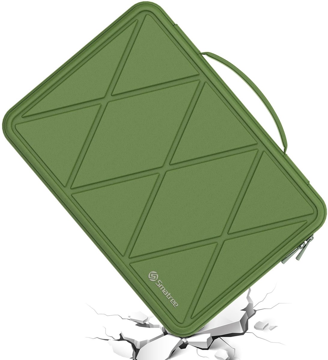 Solidchoice - Harde EVA Beschermhoes voor 15,6 inch Laptop met Anti-Shock en Waterdichte Eigenschappen, Groen