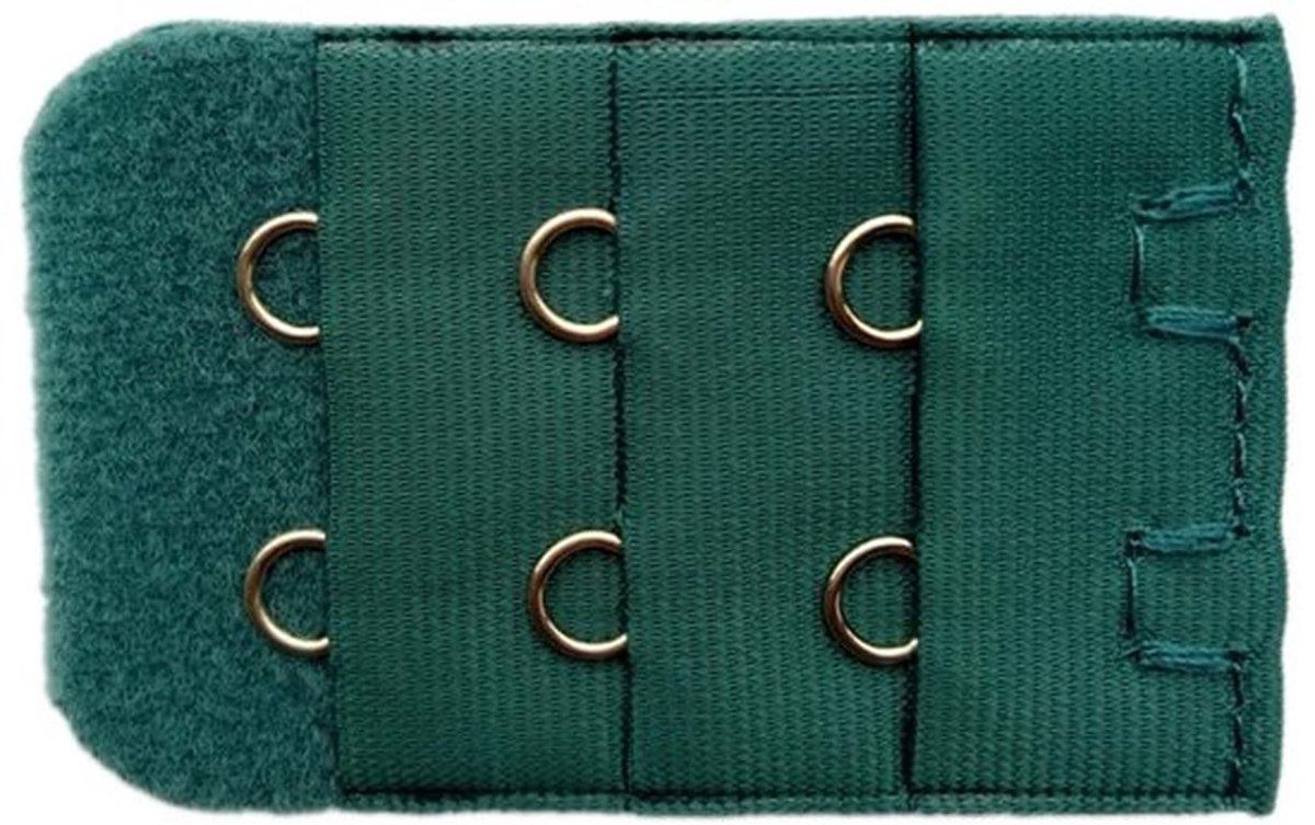 BH-verlengstuk 12 stuks - 3 rijen/2 haken - elastisch - zacht - comfortabel - polyester 5 cm x 3,2 cm - Beha-extensie