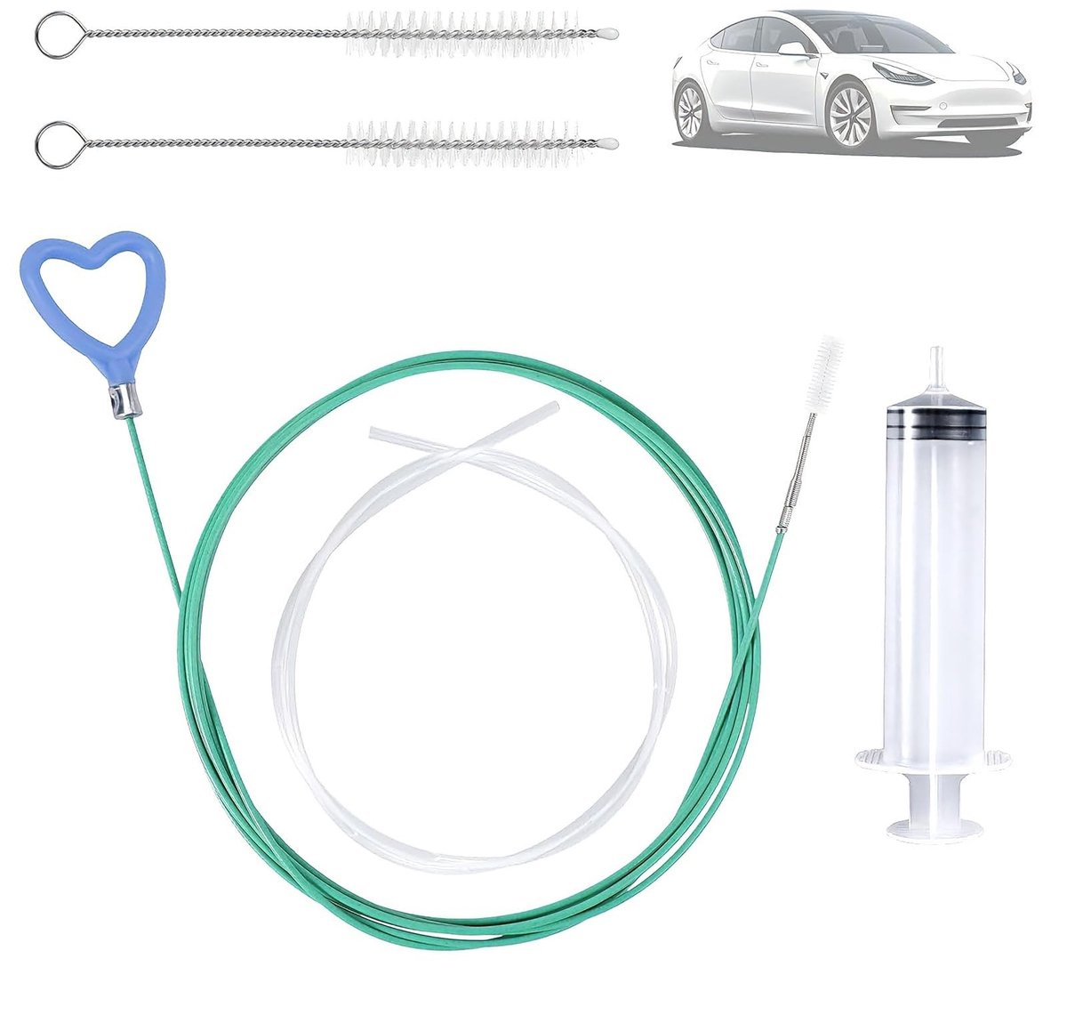 Solidchoice - 5-Delige Auto Afvoerreinigingsset