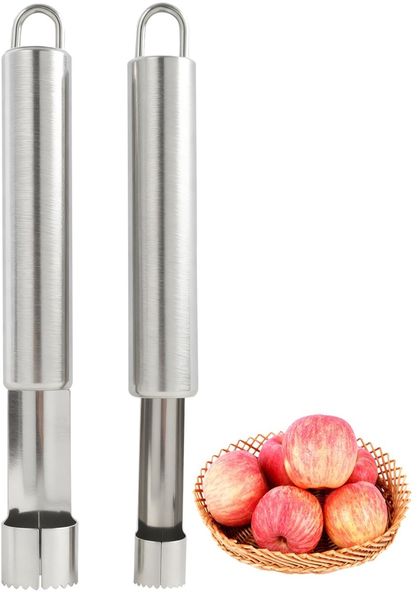 Solidchoice - Set van 2 RVS Appelboor voor de Keuken