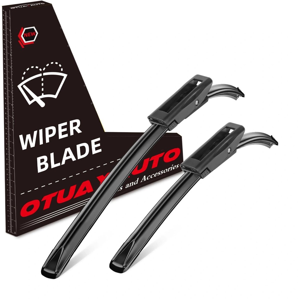 Solidchoice - Ruitenwissers voor Citroen C4 Cactus 2014, Set van 2