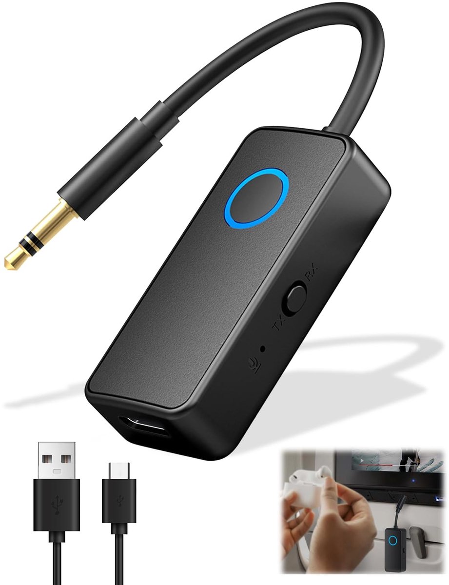 Solidchoice - Bluetooth 2-in-1 Transmitter en Ontvanger voor Audio