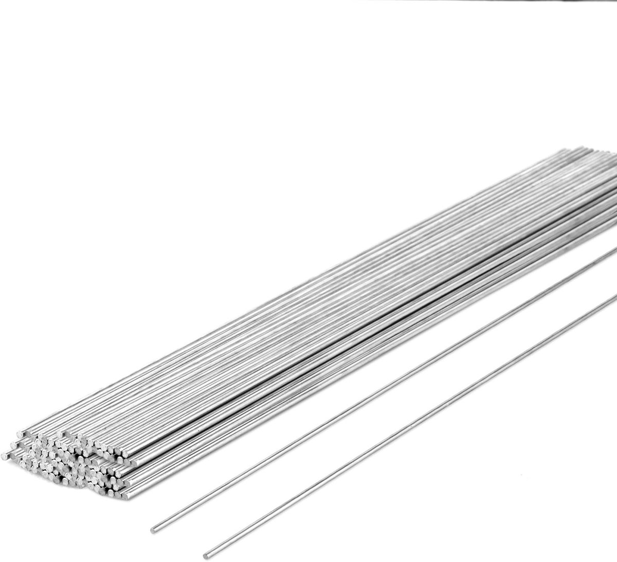 Solidchoice - Set van 60 RVS Rondstaven voor Modelbouw en DIY