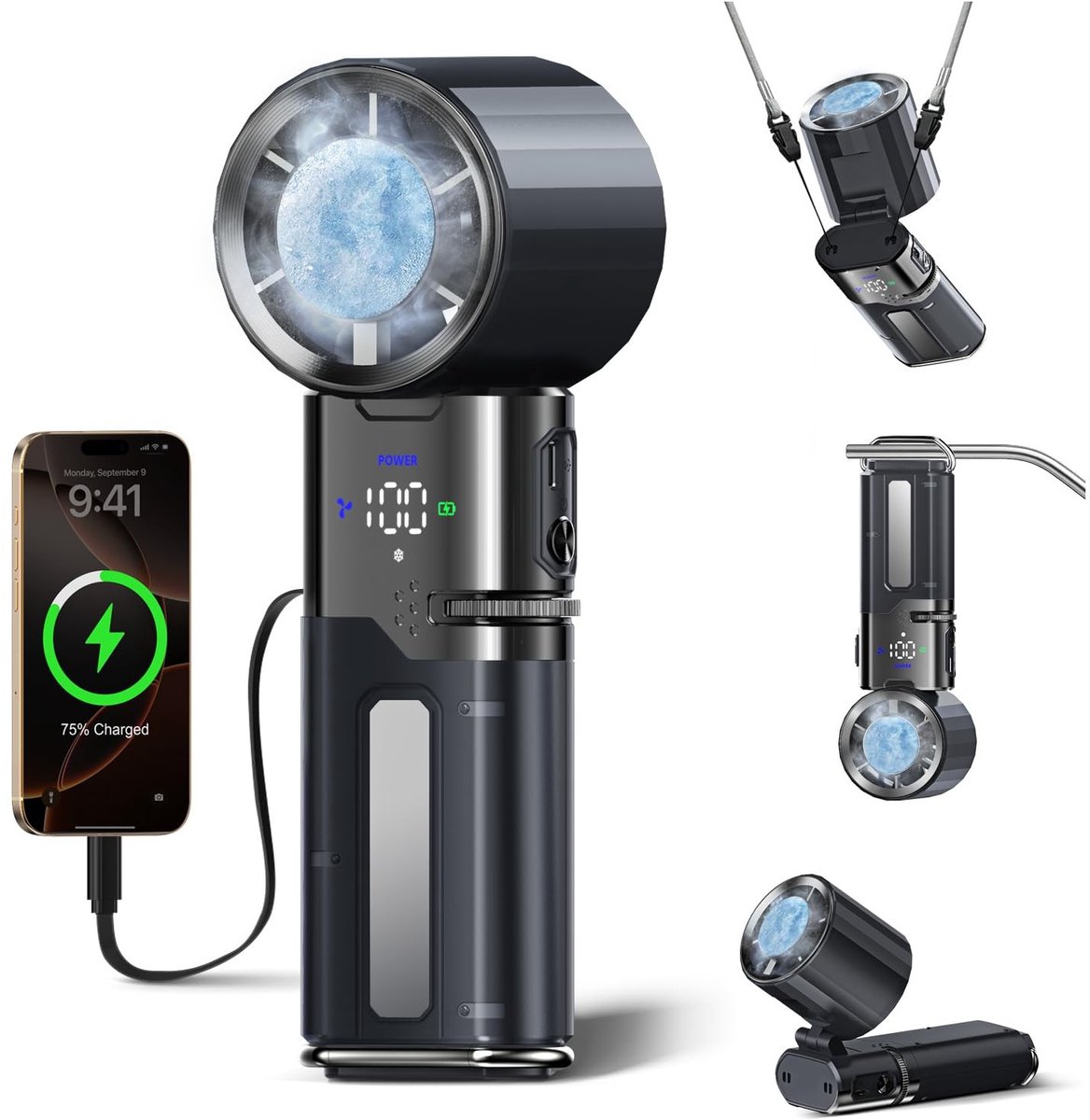 Solidchoice - Powerbank met Ventilator 9000mAh