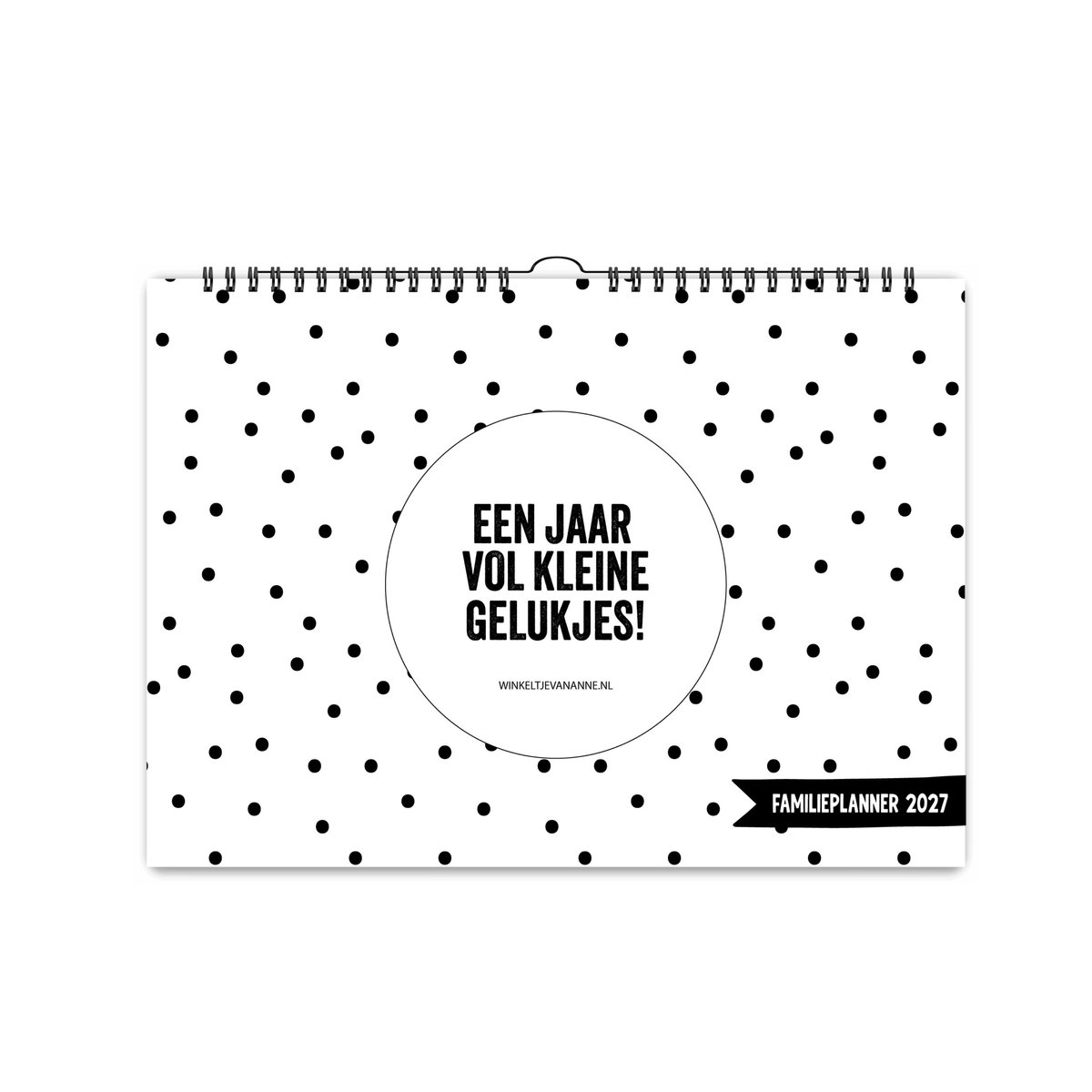 Familieplanner | Weekplanner | 2027 | Familie kalender | Met stickervel