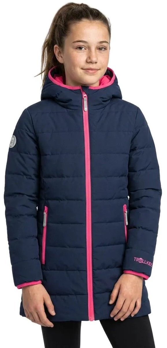 Trollkids Stavanger Coat Jas Blauw 116 cm Meisje