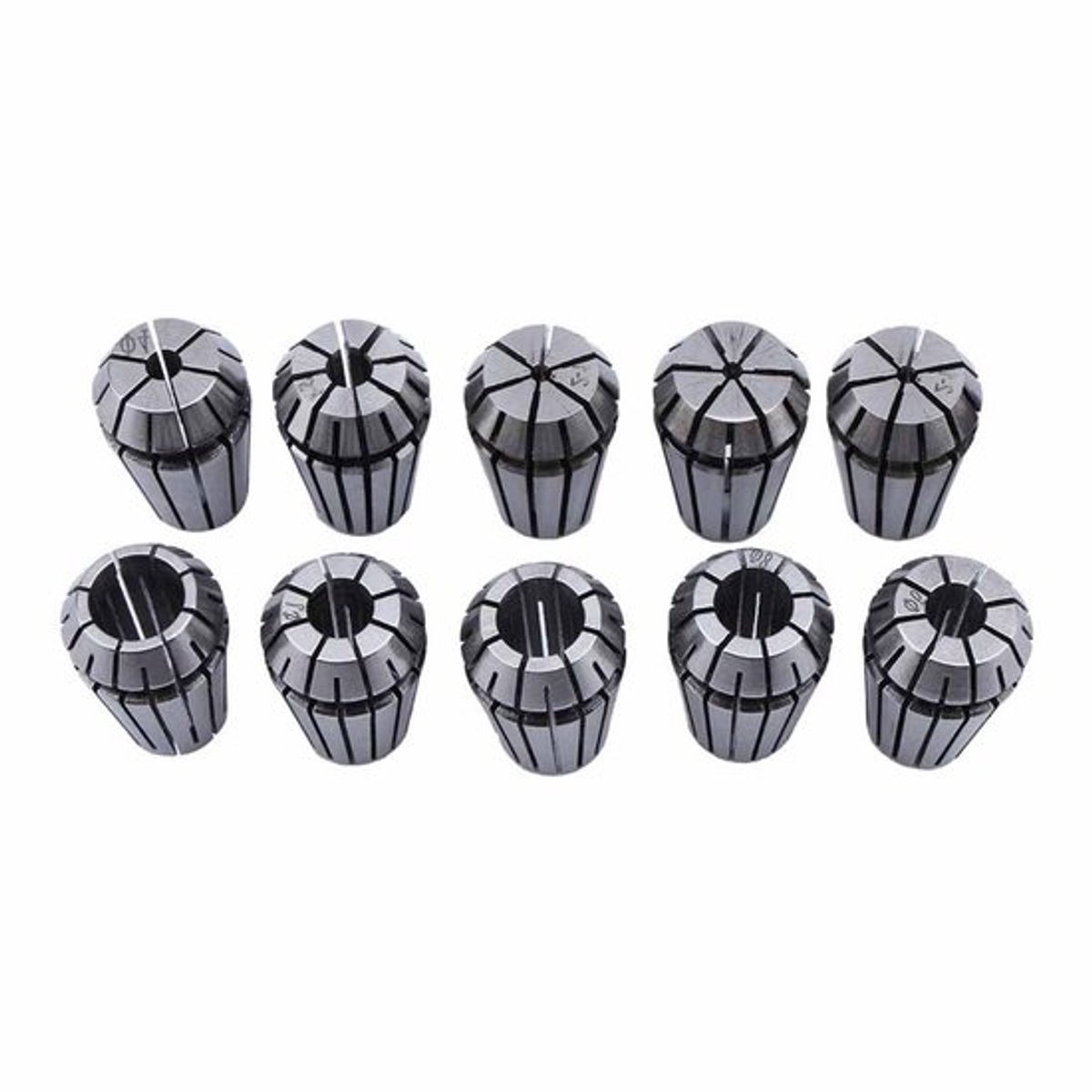 Spannkoppenset 1-10 mm voor CNC-freesmachine en gravure - 10 stuks, precisie en elasticiteit