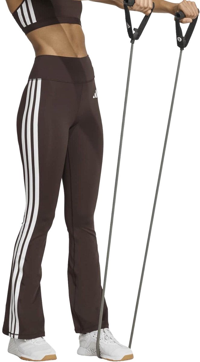 Adidas Optime Essentials 3-Stripes Flared Legging Dames - Maat L van Adidas — afbeelding 5