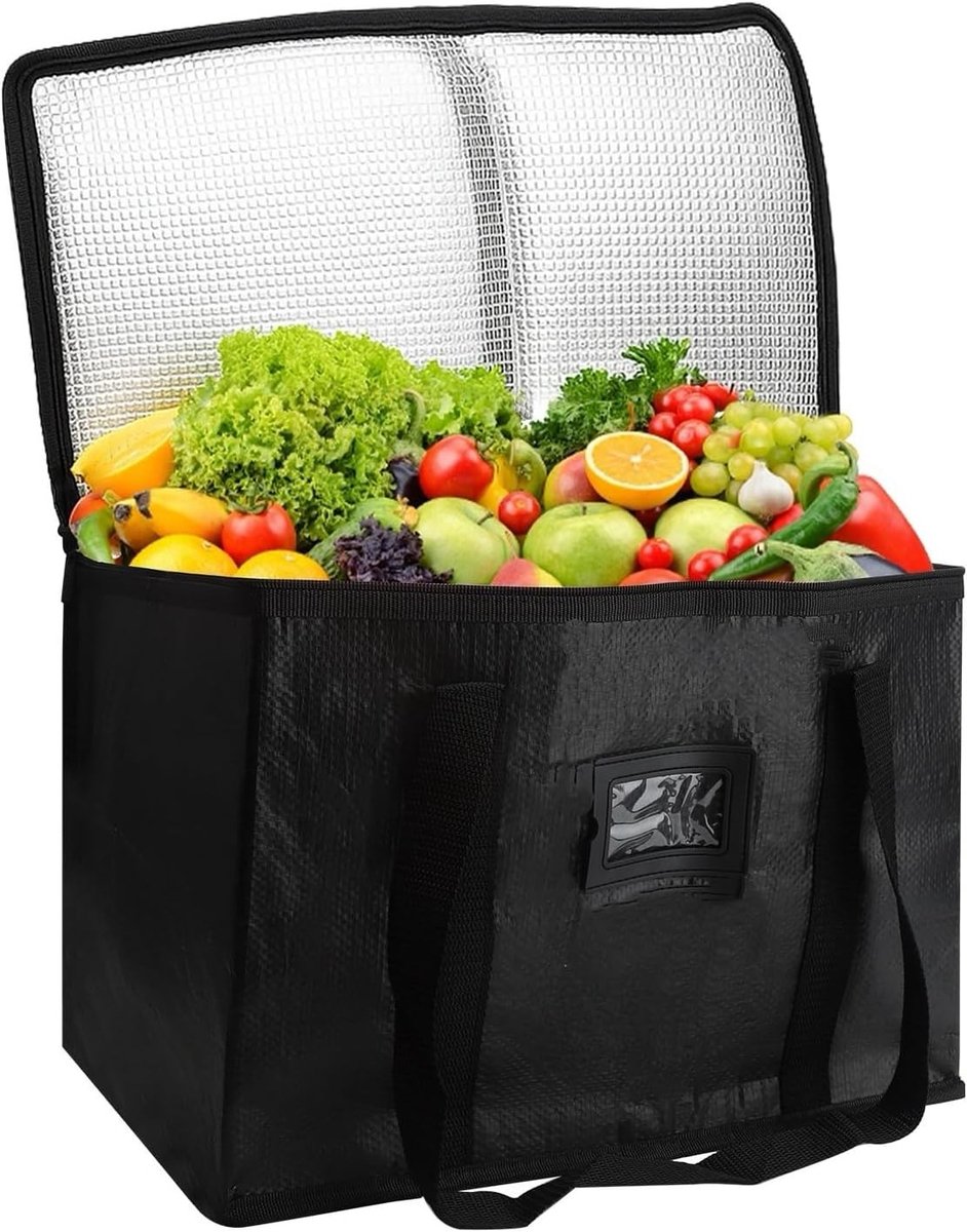 Koeltas - Groot - 43 x 30 x 31 cm - Opvouwbare Thermotas voor Auto, Picknicks, Camping en Strand