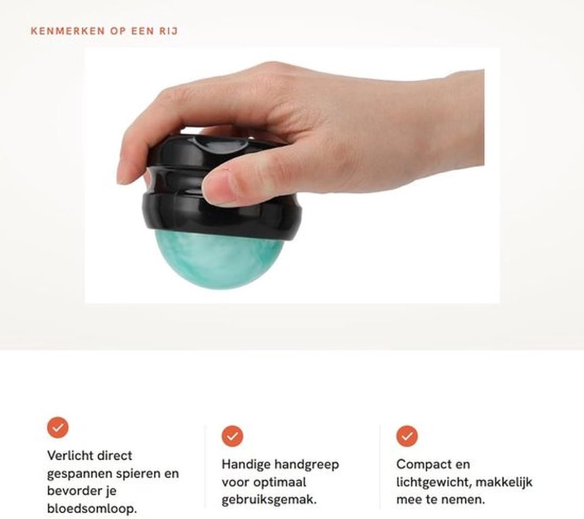 Massagebal Krachtige Ontspanning - Massagekussen - Triggerpoint Bal - Egelbal - Massageballen - Verbeterde Flexibiliteit - Massageroller