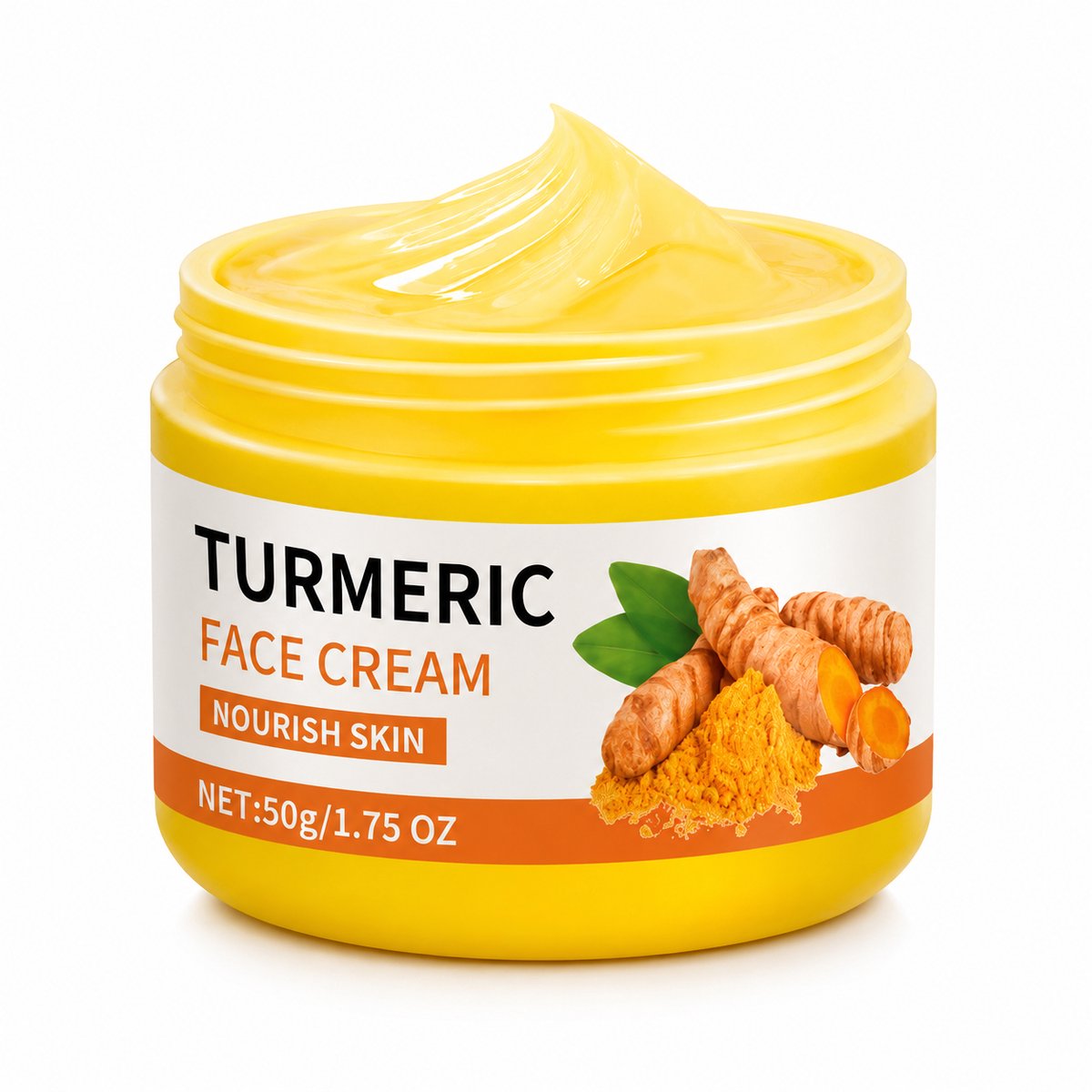 Turmeric Vitamin C Face Cream - Anti-aging gezichtscrème - Kurkuma gezichtscrème - vochtinbrengende crème voor donkere vlekken