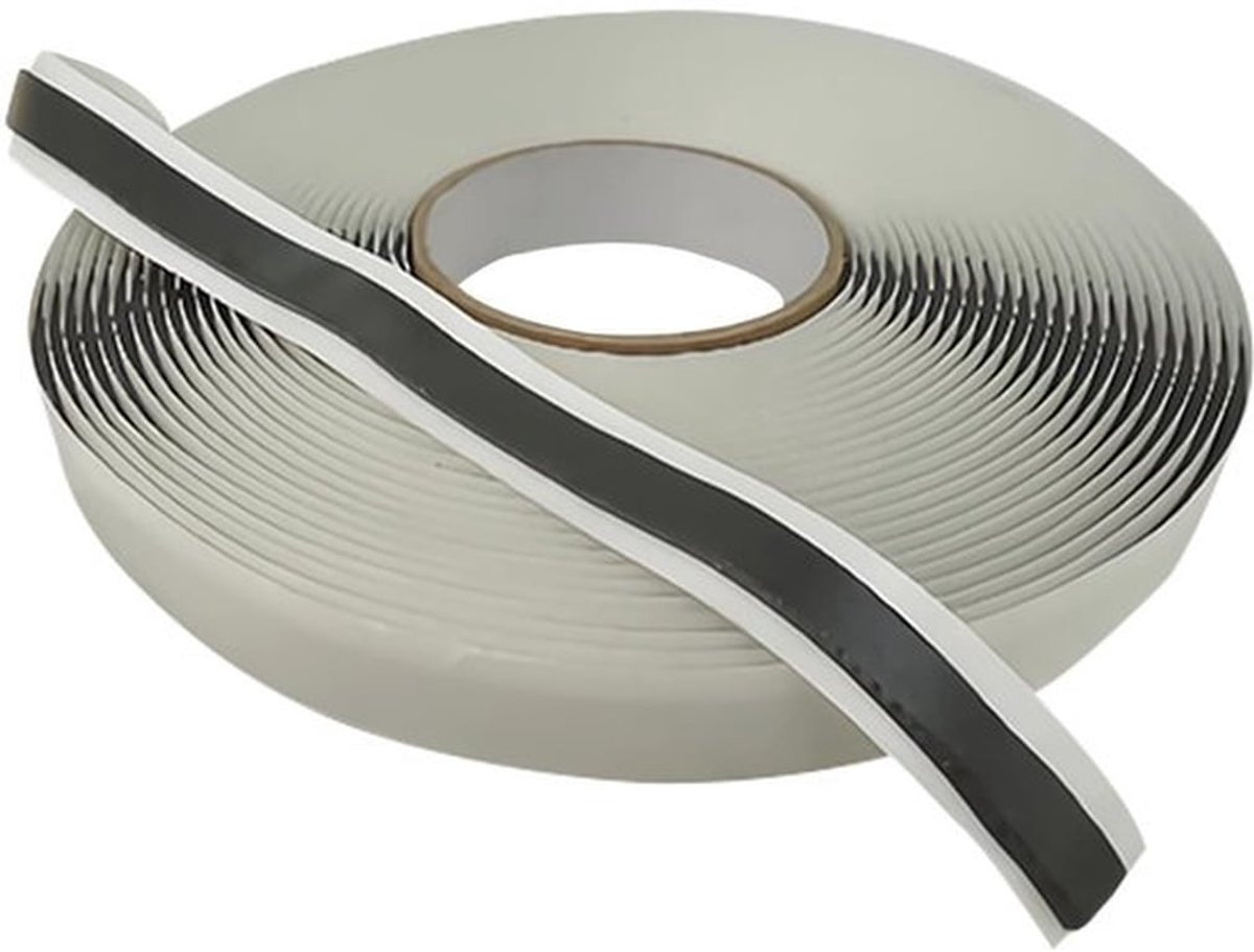 Plakband Zwart - Plakbandhouder - Plakband Rollen - Plakband Dispenser - Plakband Breed - Zelfklevend Deeg 12mm x 5m - Plakstrip